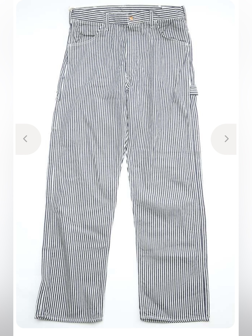Orslow Painter/ Carpenters Hickory Strip Jeans Made In Japan
